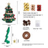 Paper Christmas Tree 61cm with Star Topper Tabletop Green DIY Ornament