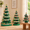 Jingle Jollys 3PCS Christmas Tree Decoration with Lights Foldable Easy Setup Tree