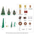 Jingle Jollys 3PCS Christmas Tree Decoration with Lights Foldable Easy Setup Tree