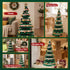 Jingle Jollys 3PCS Christmas Tree Decoration with Lights Foldable Easy Setup Tree