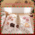 Paper Christmas Tree 114cm with Star Topper LEDs Xmas Decoration White