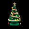 Paper Christmas Tree 62cm with Star Topper LEDs Xmas Decoration Green Set