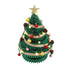 Paper Christmas Tree 62cm with Star Topper LEDs Xmas Decoration Green Set