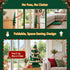 Paper Christmas Tree 62cm with Star Topper LEDs Xmas Decoration Green Set