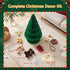 Paper Christmas Tree 62cm with Star Topper LEDs Xmas Decoration Green Set