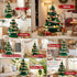 Paper Christmas Tree 62cm with Star Topper LEDs Xmas Decoration Green Set
