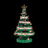 Paper Christmas Tree 87cm with Star Topper LEDs Xmas Decoration Green Set