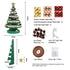 Paper Christmas Tree 87cm with Star Topper LEDs Xmas Decoration Green Set