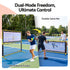 Pickleball Net Rebounder Portable Training Practice 6FT Black Yellow