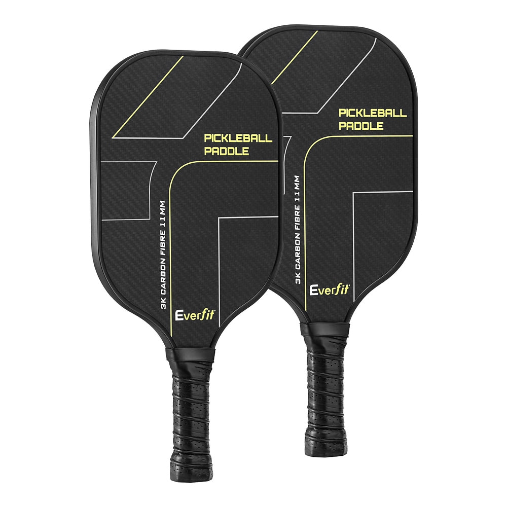 2PCS Pickleball Paddles Set Outdoor Pickle Balls Rackets with Cover Bag Training