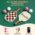 Pickleball Paddle Set Fibreglass Racquet Honeycomb Core With Bag Brown