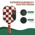 Pickleball Paddle Set Fibreglass Racquet Honeycomb Core With Bag Brown