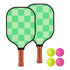 Pickleball Paddle Set Fiberglass with Balls Bag Tournament Kit 2PCS Pickle Balls Rackets