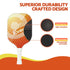 Pickleball Paddle Set Fibreglass Racquet Honeycomb Core With Bag Orange