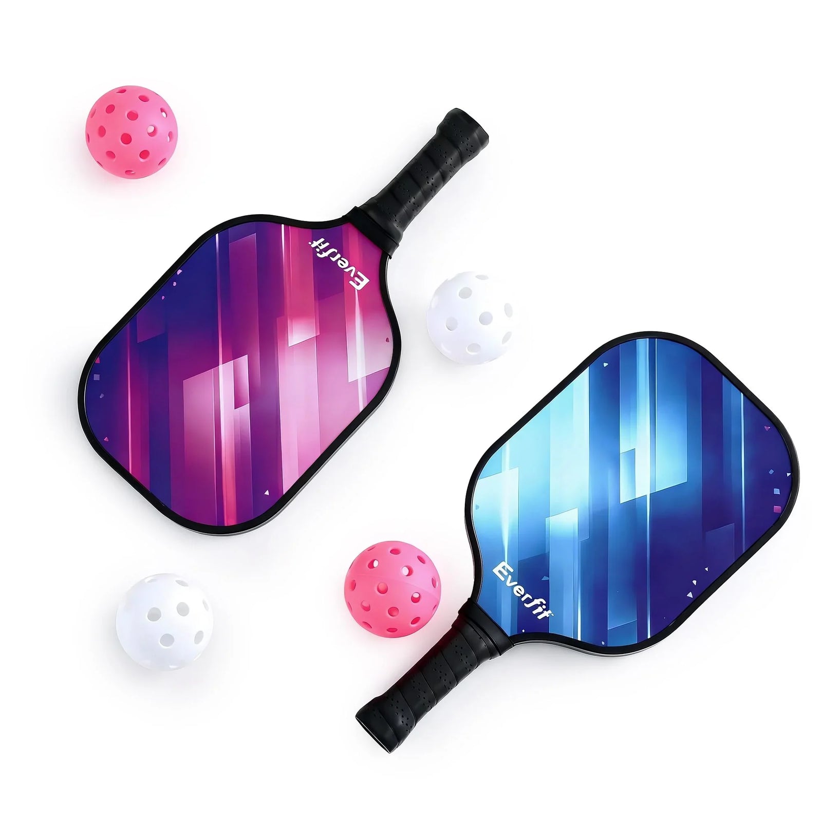 Pickleball Paddle Set Fibreglass Racquet Honeycomb Core With Bag