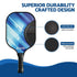 Pickleball Paddle Set Fibreglass Racquet Honeycomb Core With Bag