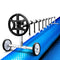 10x4M Solar Pool Cover and Adjustable Aluminium Pool Roller Set