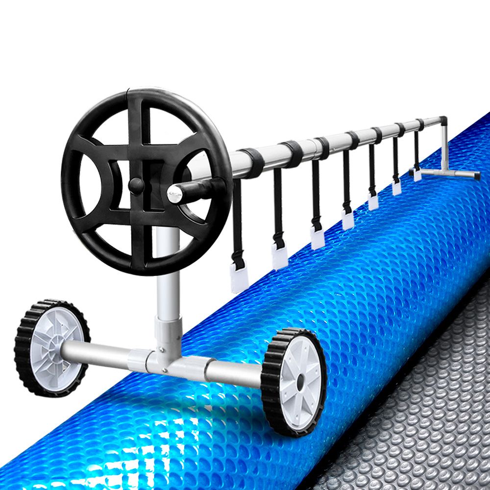 10x4M Solar Pool Cover with Aluminium Roller System 4.05m Width