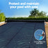 Pool Cover 600 Micron 10x4m w/ Roller 5.55m Swimming Pools Black Solar Blanket