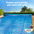 Aqua Buddy Pool Cover 600 Micron Solar Heat Blanket LDPE 10.5x4.2m w/ 5.55m Roller