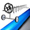 Pool Cover 6.5x3m 400 Micron Silver Swimming Pool Solar Blanket 5.5m Roller
