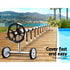 Pool Cover 6.5x3m 400 Micron Silver Swimming Pool Solar Blanket 5.5m Roller
