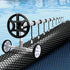 Pool Cover 500 Micron 6.5x3m w/ Roller 4m Swimming Pools Black Solar Blanket