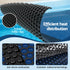 Pool Cover 500 Micron 6.5x3m w/ Roller 5.55m Swimming Pools Black Solar Blanket