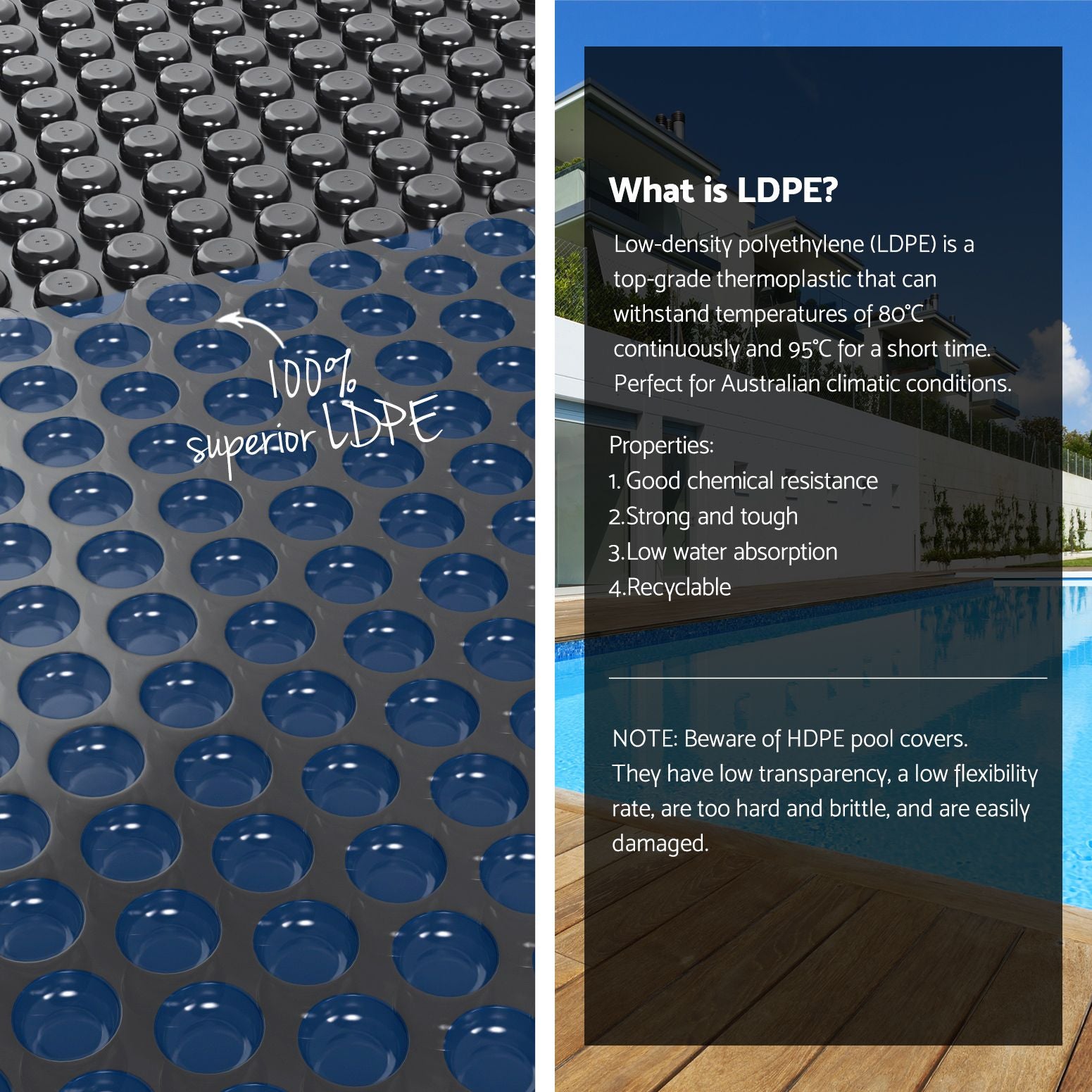 Pool Cover 500 Micron 6.5x3m w/ Roller 5.55m Swimming Pools Black Solar Blanket