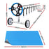 Pool Cover 6.5x3m 400 Micron Silver Swimming Pool Solar Blanket 5.5m Blue Roller