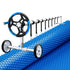 Pool Cover 600 Micron 7x4m w/ Roller 5.55m Solar Blanket Blue