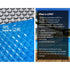 7x4m Solar Pool Cover 500 Micron with 5.5m Aluminium Roller Set Blue Silver