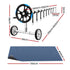Pool Cover 7x4m 600 Micron w/ Roller 5.55m Black Solar Blanket