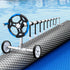Aqua Buddy Pool Cover 600 Micron 7x4m w/ Blue Roller 5.55m Swimming Pools Sliver Solar Blanket