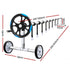 9.5x5m Solar Pool Cover with Aluminium Pool Roller Reel 500 Micron