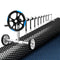 Pool Cover 500 Micron 9.5x5m with Blue Roller Solar Blanket Black Combo