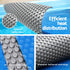 Aqua Buddy Pool Cover 600 Micron 9.5x5m w/ Roller 5.55m Swimming Pools Sliver Solar Blanket