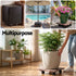 2‑Pack Plant Caddy – Square HDPE Rolling Pot Stand w/ Lockable Wheels
