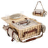 2 Person Insulated Picnic Basket Set with Foldable Wood Table Mat