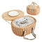 2 Person Insulated Picnic Basket Set with Foldable Wood Table