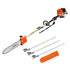 Pole 4 Stroke Chainsaw Petrol Tree Pruner Long Reach Saw 12 Inch Bar