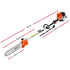 Pole 4 Stroke Chainsaw Petrol Tree Pruner Long Reach Saw 12 Inch Bar