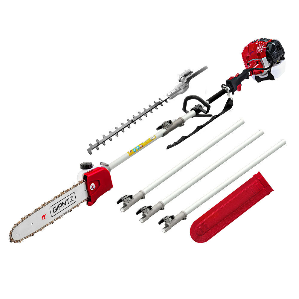 Pole Chainsaw Petrol 2 Stroke Tree Pruner Long Reach Saw 12 Inch Bar