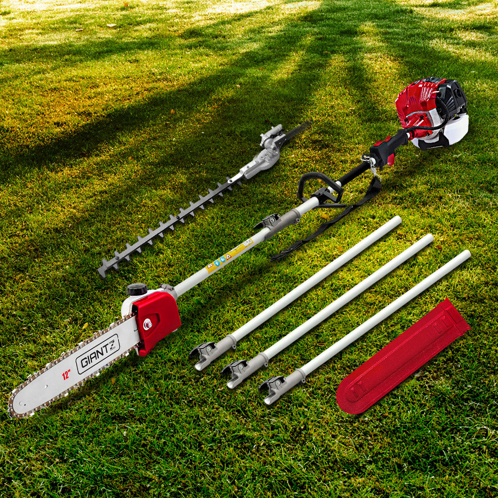 Pole Chainsaw Petrol 2 Stroke Tree Pruner Long Reach Saw 12 Inch Bar