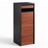 Parcel Letterbox Drop Box Package Slot Mailbox Walnut Lockable Steel Unit