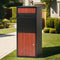 Freestanding Parcel Drop Box Letterbox Lockable Package Mailbox Black