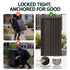 Gardeon Parcel Letterbox Drop Box Package Slot MailBox Black
