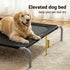 Pet Dog Bed Elevated Trampoline Durable Raised Heavy Duty Large Dogs 90x137cm Black