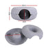 Cat Bed with Tunnel 60x28CM Donut Felt Cave Hideaway Detachable Grey