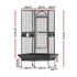 Corner Large Bird Cage Aviary 161cm Wrought Iron Parrot Budgie Stand Wheels
